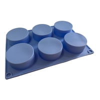 Genérico - Molde De Silicona Cheesecake Molde Jabon Molde 6Cavid Redond