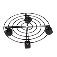 Ioensy - Maceta De Metal Caddy Flower Pot Stand 10 Pulgadas Con Ruedas Giratorias Heavy Duty Sin Bloqueo