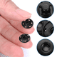 thumbnail image 2 of Juego de 8 botones a presión de metal negro, kit de cierres de latón de 25 mm (1 pulgada), botones a presión invisibles para coser ropa, manualidades y costura., 2 of 7