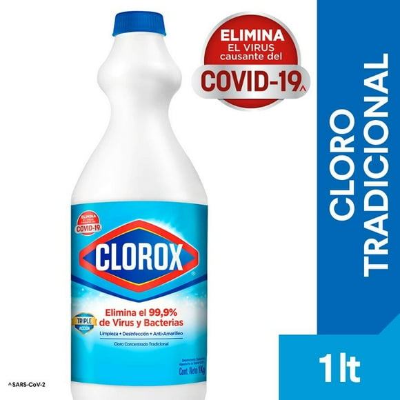 Cloro Triple Acción Líquido Tradicional Botella, 1000 ml