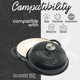 thumbnail image 4 of Molde para pan Segretto Cookware 28 cm Negro de hierro fundido esmaltado, 4 of 4