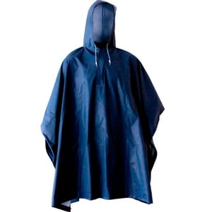Vipnetwork - Capa De Agua Impermeable Pvc Azul Con Gorro