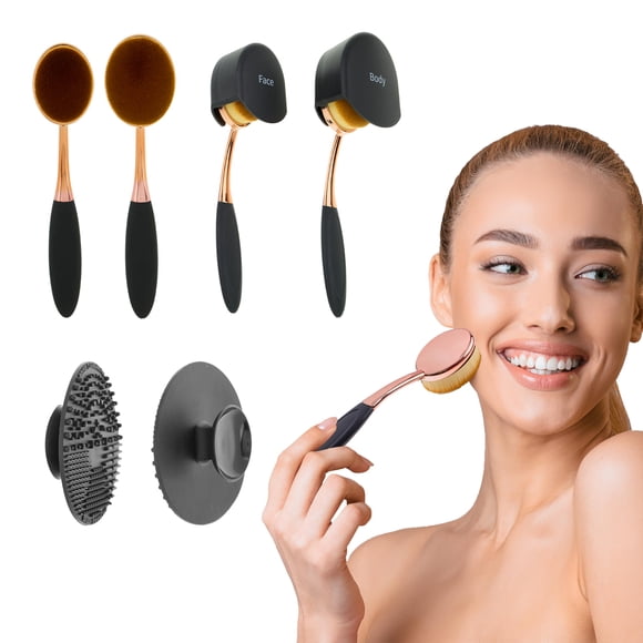 Juego de brochas de maquillaje EXPRESSIONS de 3 piezas para rostro y cuerpo