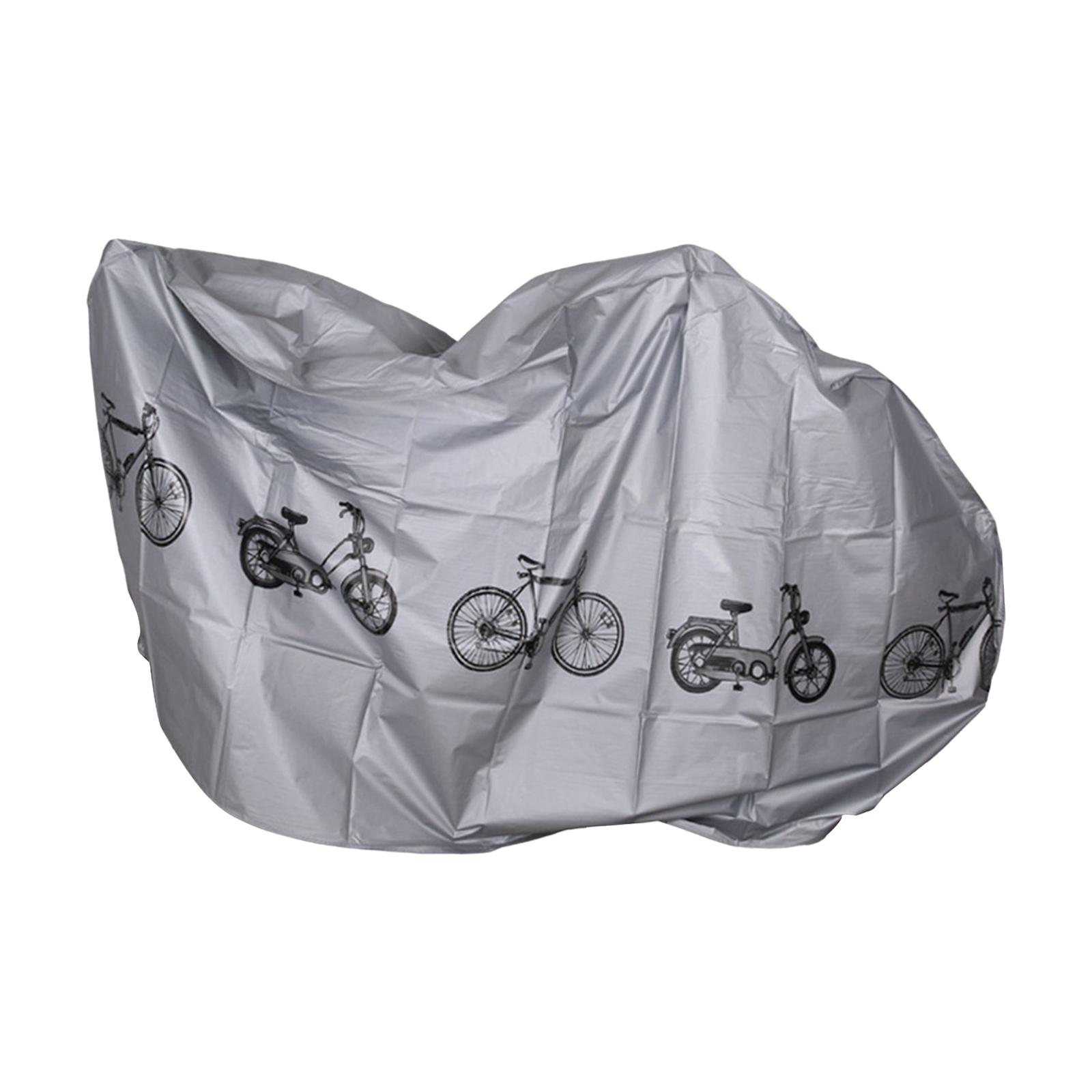 Magideal - Cubierta De Bicicleta De Carretera De Montaña Impermeable Anti Accesorios Poliéster Protección Solar Impermeable Grande Para Motocicleta Al Aire Libre Gris