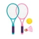 thumbnail image 3 of Raqueta de tenis para niños, pelota de raqueta, juego de agarre cómodo, juguetes, juegos de bádminton, pajaritos para deportes, playa, niños, niñas, p S, 3 of 5