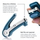 thumbnail image 4 of Cortador de uñas de los pies EDJY Precision de acero inoxidable azul, 4 of 5