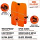 thumbnail image 3 of Chaleco de seguridad Klarny Outdoors naranja impermeable talla S, 3 of 7