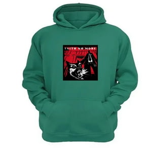 Genérico - Polerón Canguro Faith No More Verde Aguamarina Talla M Unisex