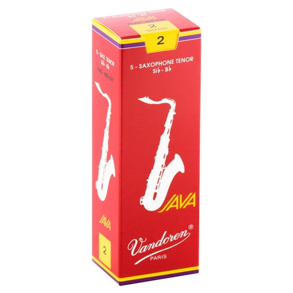 Cajas de cañas Saxo Tenor JAVA RED Nº2.0 SR272R Vandoren