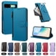 thumbnail image 4 of Funda con Billetera para [Google Pixel 8A] con Bolsillo Zipper y Tarjetero Azul lago, 4 of 6