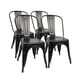 thumbnail image 3 of Pack 4 sillas de Metal Tolix para Comedor Bar LF5-01 - negro, 3 of 8