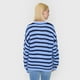 thumbnail image 2 of Sweater Mujer Fit Regular Azul/Rosa Corona, 2 of 5