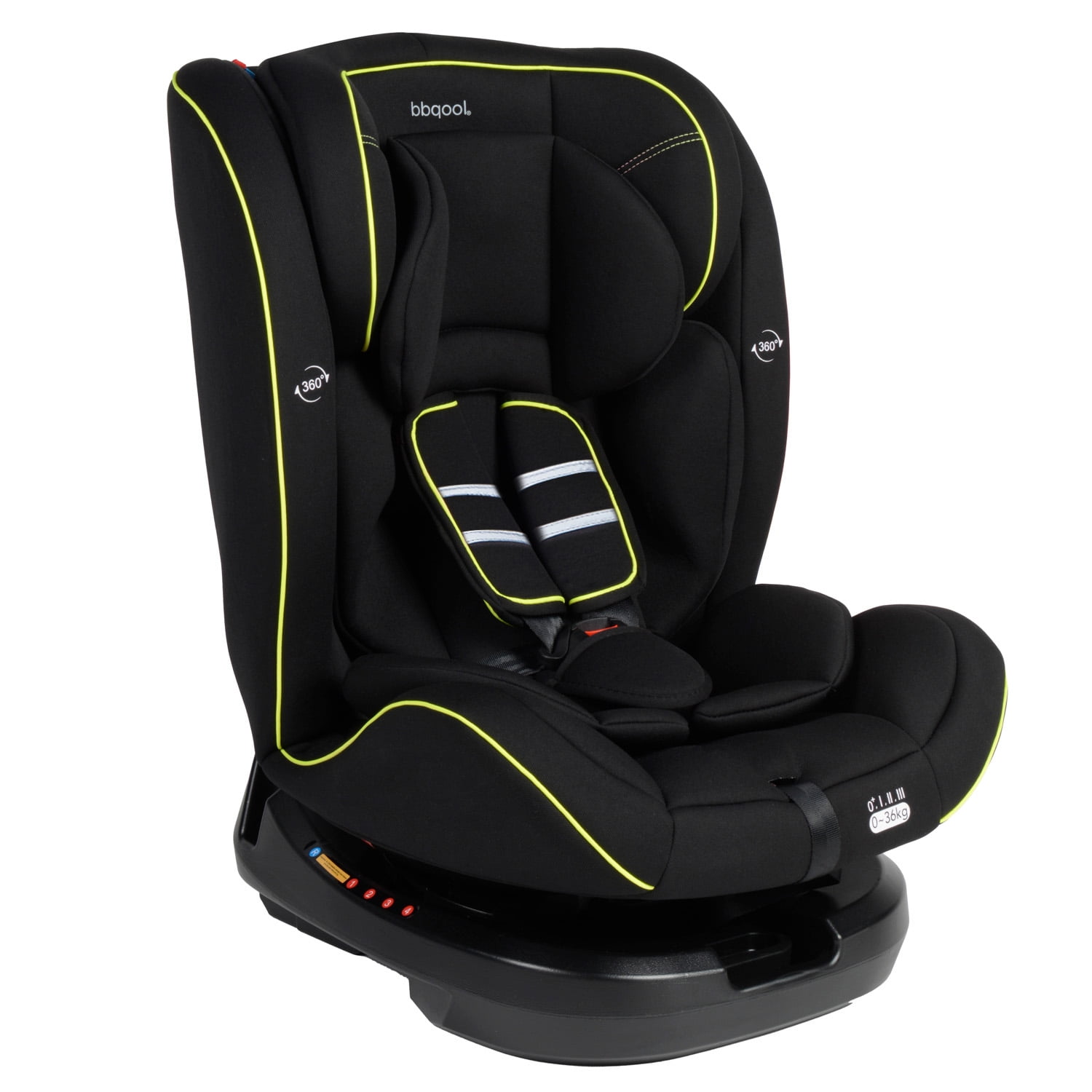 Bbqool - Silla De Auto Convertible Apolo 360° Lime