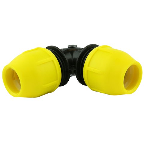 Codo Para Tubo De Gas Home-Flex Underground Ips Yellow Poly 3/4 Pulgadas