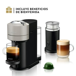 Cafetera Nespresso Vertuo Next Gris Con Espumador De Leche