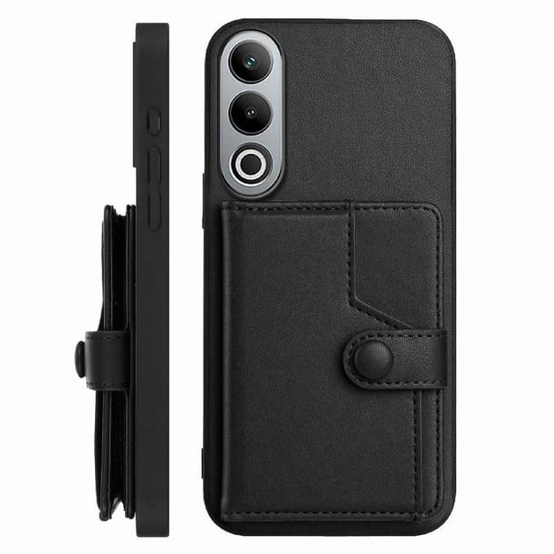 FOXDOCK Funda para OnePlus Nord CE4 con Bloqueo RFID - Diseño Elegante con Cierre de Botón