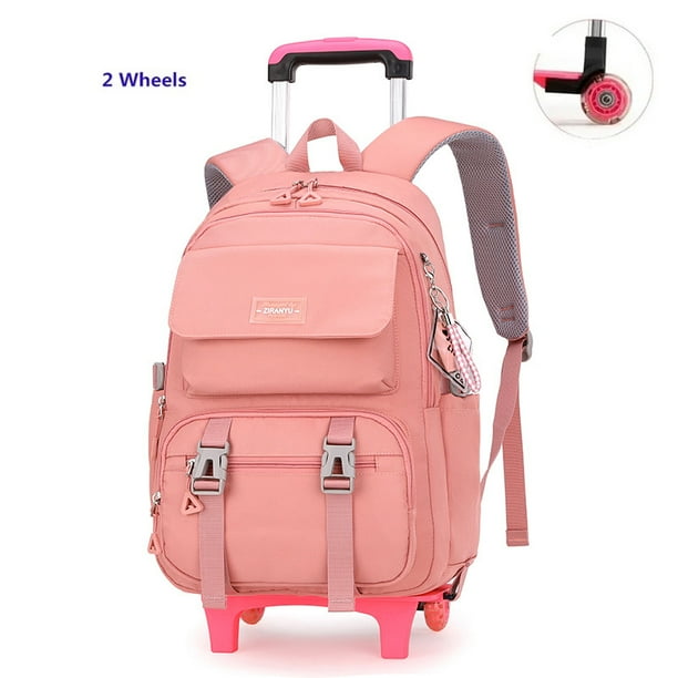 School Backpack with Wheels Trolley School Bag for Teenagers Girls Rolling Backpack Students Children Schoolbag Travel Bags sac