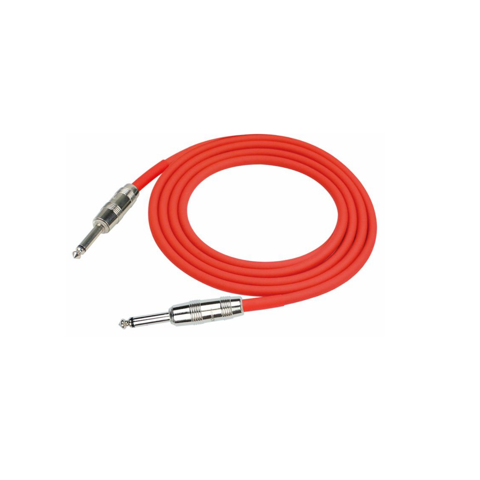 Cable Para Instrumento Rojo Plug Kirlin 3 Metros Ipcv-241-3