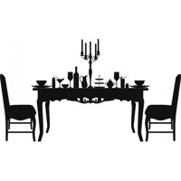Rienda Libre Graphics - Decomural Dining Table Dining Room Ws-15794