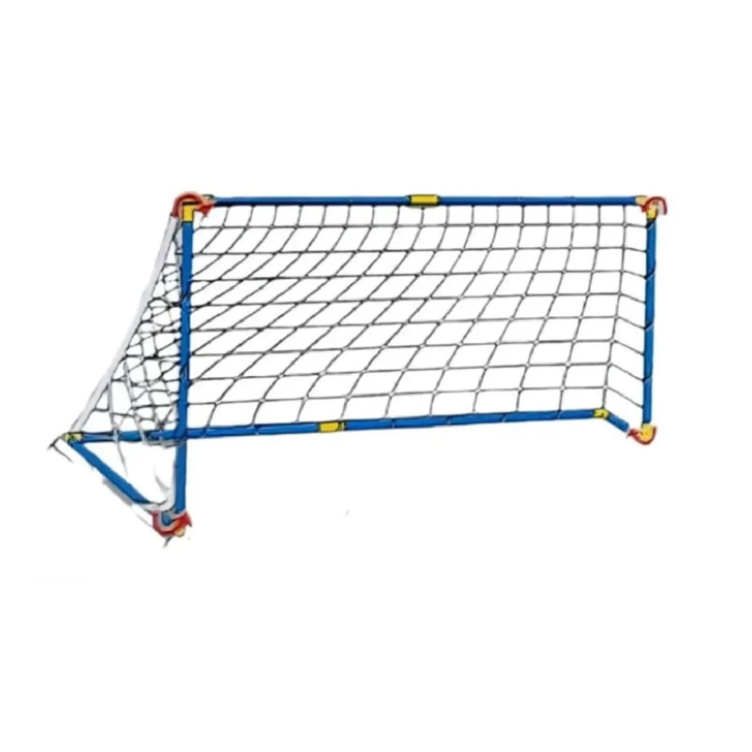 Total Click - Juguete Arco De Futbol Armable Con Red Y Balon Infantil