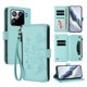 thumbnail image 1 of Funda Cartera Mariposa para [Xiaomi 15 Pro] con Soporte y Cremallera Verde menta, 1 of 6