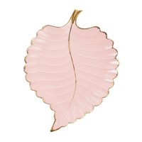 Bothyi - Bandeja De Almacenamiento De Hojas, Bandeja Para Comida, Aperitivos, Pasteles, Aperitivos, Postres, Aperitivos, Color Rosa