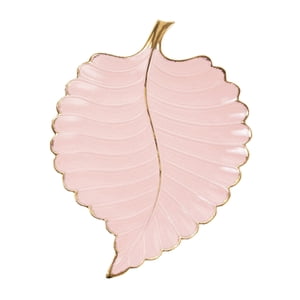 Bothyi - Bandeja De Almacenamiento De Hojas, Bandeja Para Comida, Aperitivos, Pasteles, Aperitivos, Postres, Aperitivos, Color Rosa