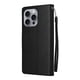thumbnail image 2 of Funda Cartera para iPhone 16 Pro Max con Tarjetero, Soporte y Cordón - Protección Negro, 2 of 6