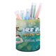 thumbnail image 1 of Era de Hielo Buck salvaje-theme Cylinder Pen Holder Pencil Organizer with Flannel Lining PVC Leather Material Cardboard Base for study work 10*8CM, 1 of 6
