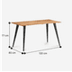 thumbnail image 3 of Mesa Aneto Diseño Orgánico con Cubierta de Madera y Patas Metálicas, 3 of 5