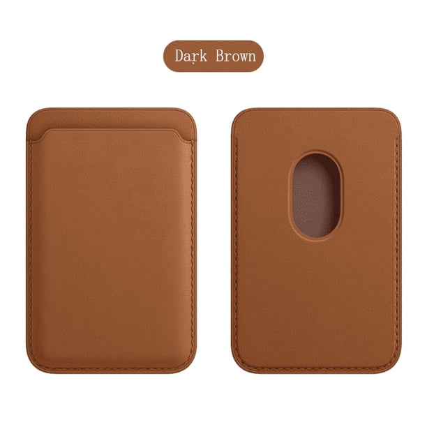 Leather Magnetic Wallet Card Holder Designed For IPhone 14 13 12 Mini Pro Max MagSafe Magnetic Case Lightweight Pocket Slot Bag