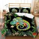 thumbnail image 1 of Tropical Lizard Palm Leaf Quilt Duvet Cover Set Home Textiles Queen Kids3-Piece Bedding Set, 1 of 5