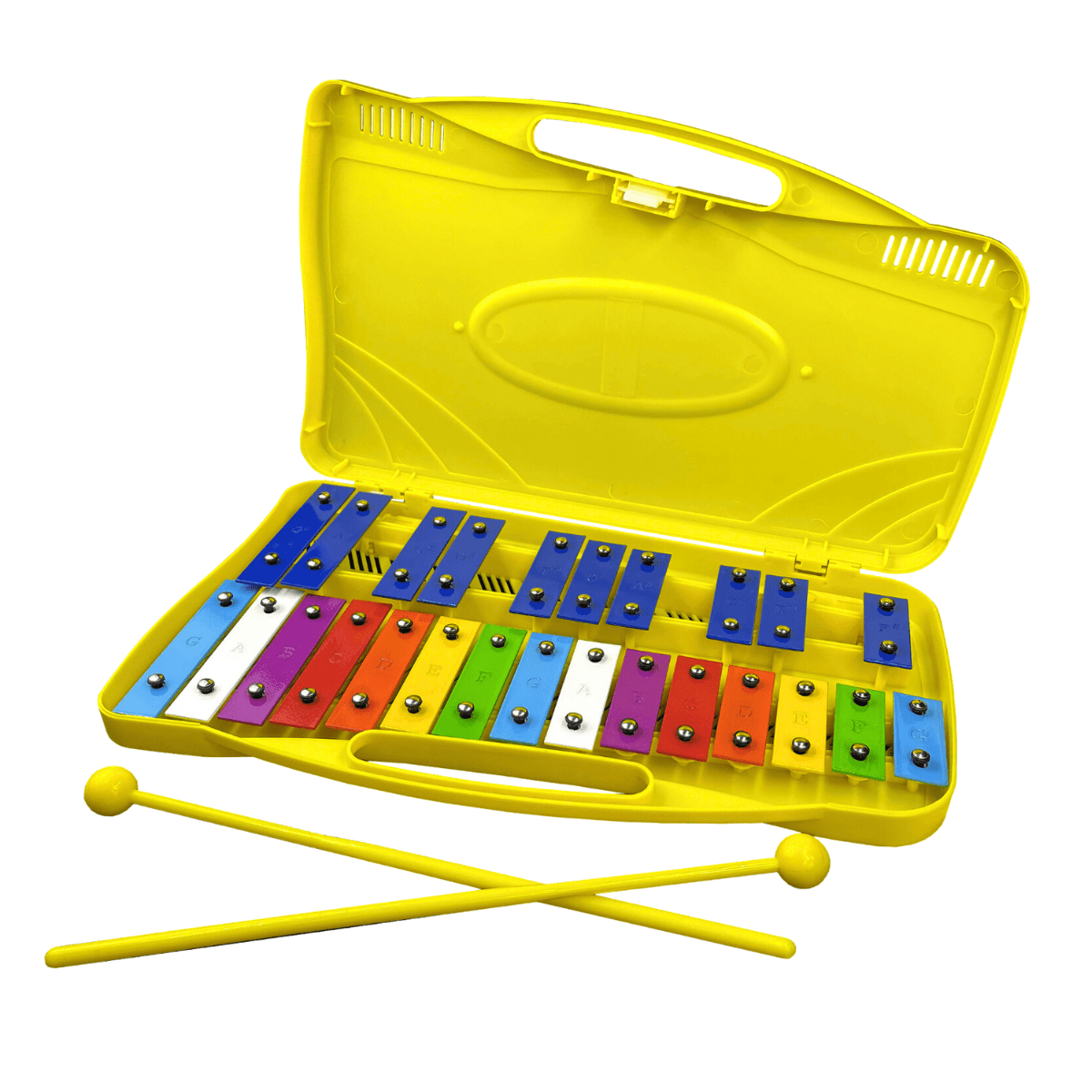 Linea Sport - Metalofono Cromatico 25 Notas Xilofono Infantil Escolar