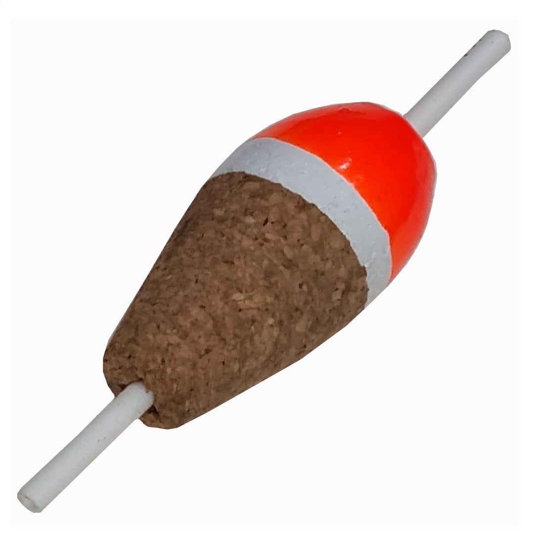 Silver Wave - Flotador Corcho #2 3,5gr 3,5cms Naranjo/blanco