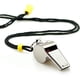 thumbnail image 3 of Silbato, paquete de 3 silbatos deportivos de acero inoxidable con cordón, silbatos de sonido fuerte y nítido, ideales para entrenadores, árbitros y oficiales, 3 of 6