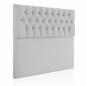 Ethan Desing - Respaldo De Cama 2 Plazas Gris Claro Capitone