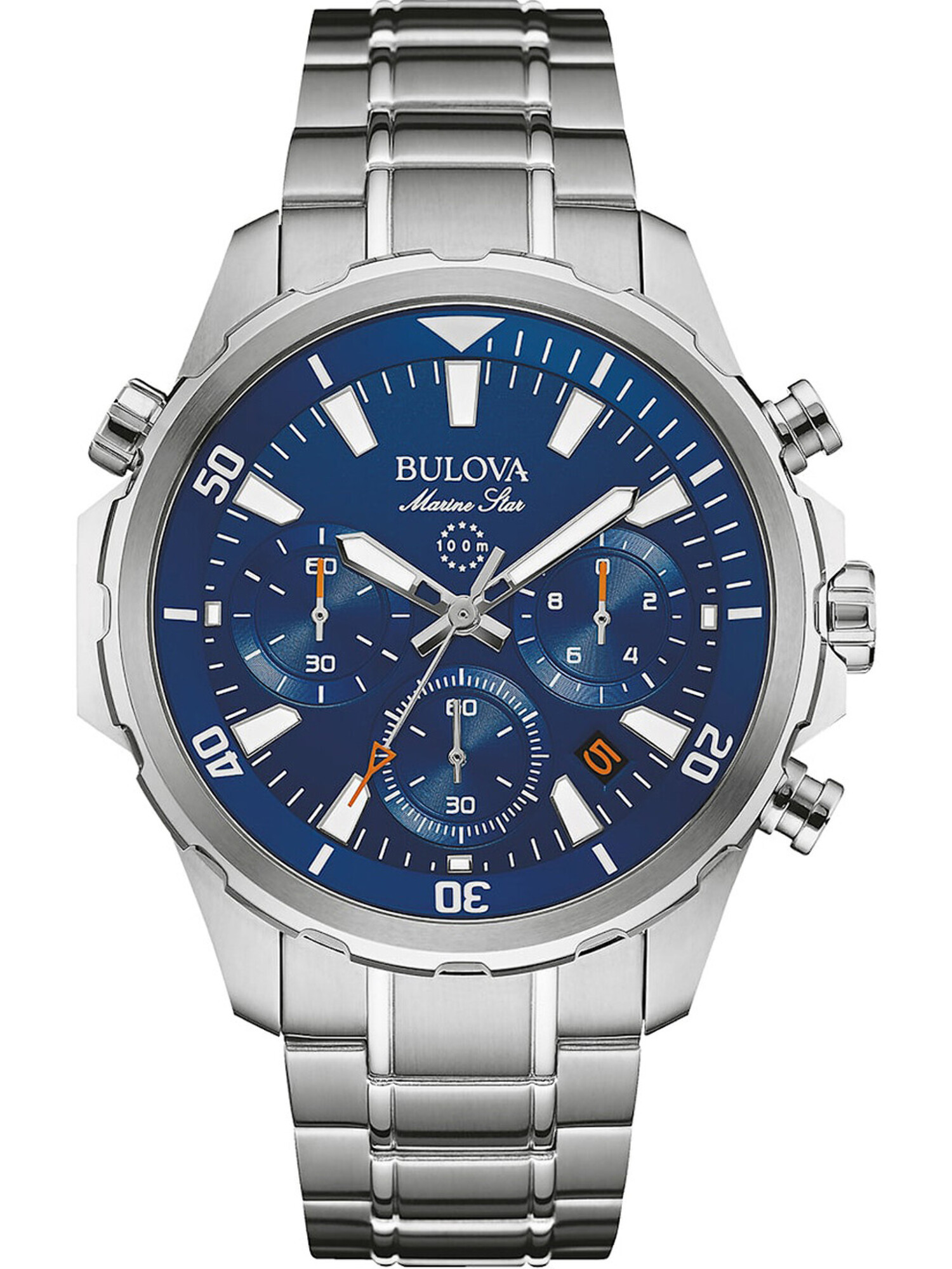 Bulova - Reloj Marine Star 96B256 Cuarzo Cronógrafo Para Hombres