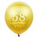 thumbnail image 2 of Globo SHUNTAI 30 cm Negro y Dorado – Cumpleaños 58, 2 of 7