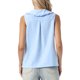thumbnail image 3 of INSPIRE CHIC Lindos Tops sin Mangas de Cuadros Vichy para Mujeres con Cuello Peter Pan y Volantes, Blusa Abotonada L Azul Claro, 3 of 6