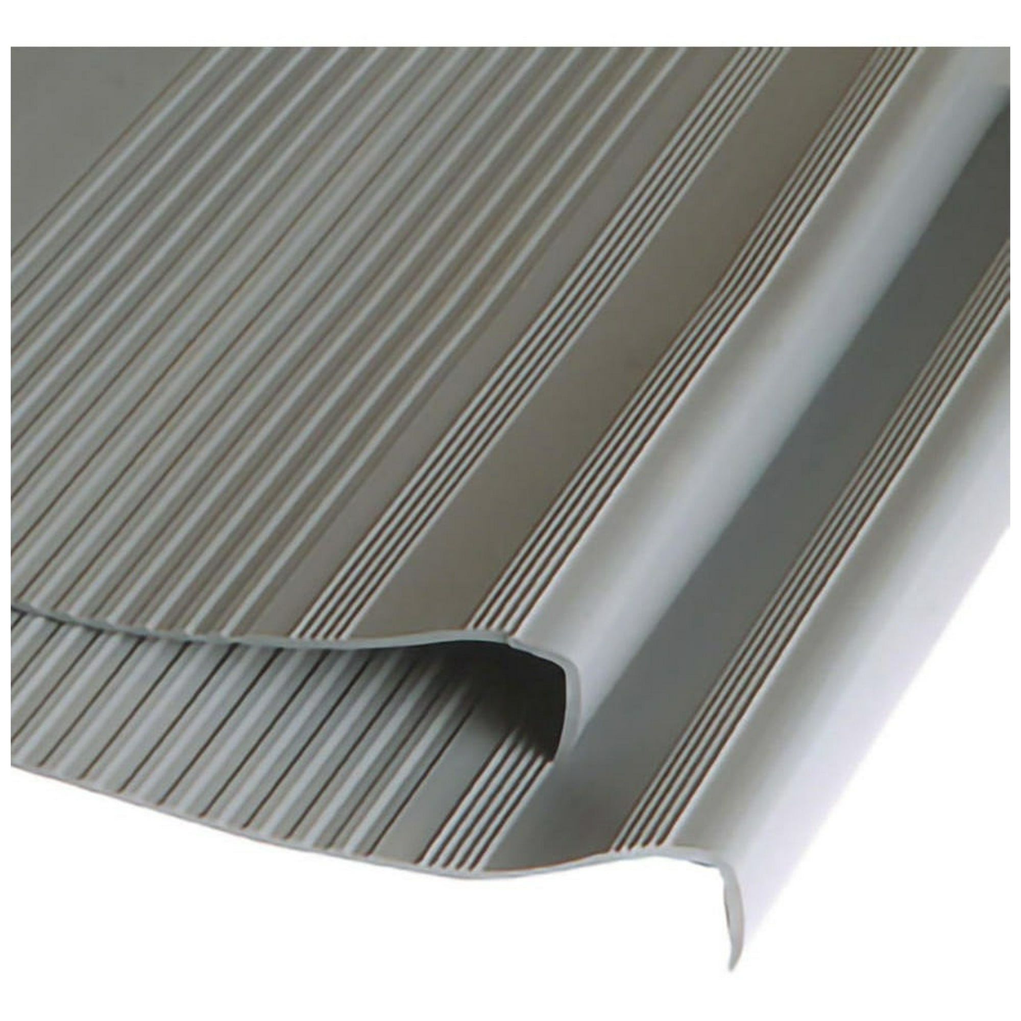 Grada Estriada Escalera Pvc 0,5x3,0 Mts Gris Dvp