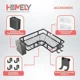 thumbnail image 3 of Organizador De Ducha Esquinero Homely Acero Inox Set X2 Negro, 3 of 3