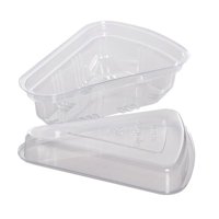 Genérica - Envase Triangular Transparente Para Postres Tortas 16×12×6 Cm Pack X50 Und