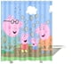 thumbnail image 1 of Cortina de ducha de Peppa Pig, juego de cortinas de baño con ganchos, tamaño 66 x 72 pulgadas, 1 of 3