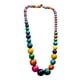 thumbnail image 2 of Collar Bohemio Con Cuentas Multicolores Gargantilla Retro Étnica De Madera Con Cuentas, 2 of 3