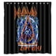 thumbnail image 1 of Cortina de ducha Def Leppard, juego de cortinas de baño con ganchos, tamaño 60 x 72 pulgadas, 1 of 3