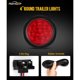thumbnail image 3 of Partsam Kit de 4 luces traseras LED redondas de 4 pulgadas para remolque, rojas, 12 V, 3 of 3