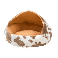 Magideal - Cálida Casa Para Mascotas, Tienda Para Perros, Cojín Inferior Antideslizante, Nido Cómodo, Autocalentamiento, , Cueva, Cama Para Gatos , Café 50Cmx50Cm