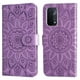 thumbnail image 2 of Funda tipo cartera FOXDOCK para OPPO A54 5G , diseño girasol en relieve, cuero PU, cierre magnético, soporte y tarjetero, 2 of 5