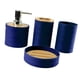 thumbnail image 5 of Juego De 4 Accesorios De Baño, Decoración De Baño, Juego Completo De Accesorios De Baño, Azul Oscuro, 5 of 5