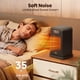 thumbnail image 5 of Escritorio pequeño Space Heater FLANUR de 1500 W con control remoto de 4 modos, negro, 5 of 6